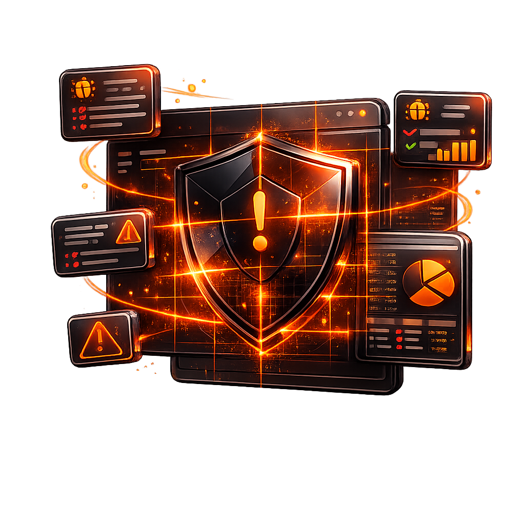 Cybersecurity operations centre with threat-intelligence dashboards and a senior pen-tester reviewing exploitation paths